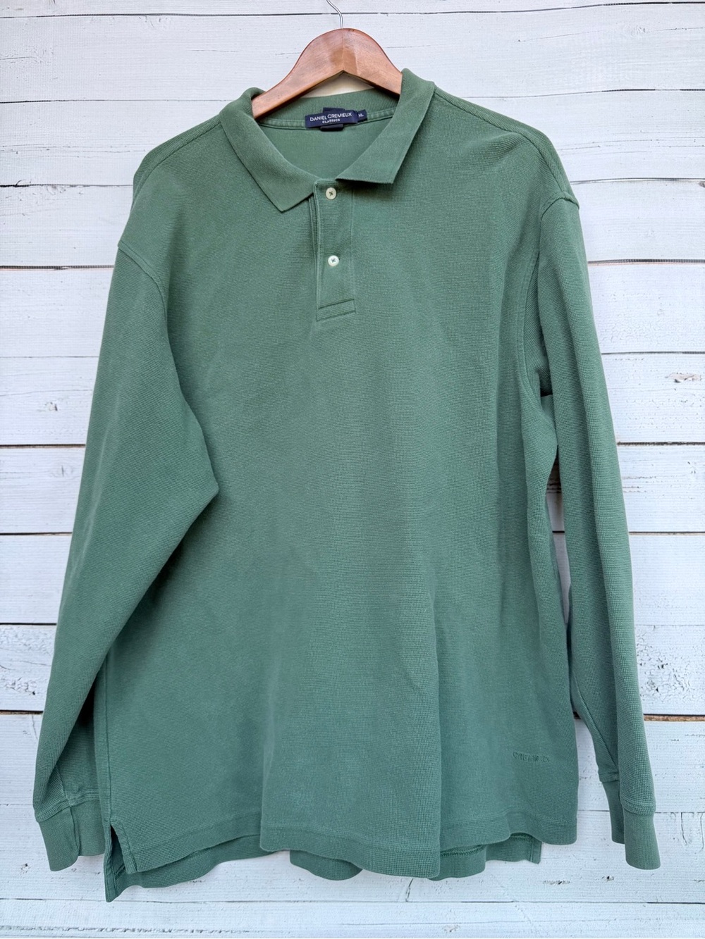 Daniel Cremieux Classics Men's Long Sleeve Pique Polo Shirt XL